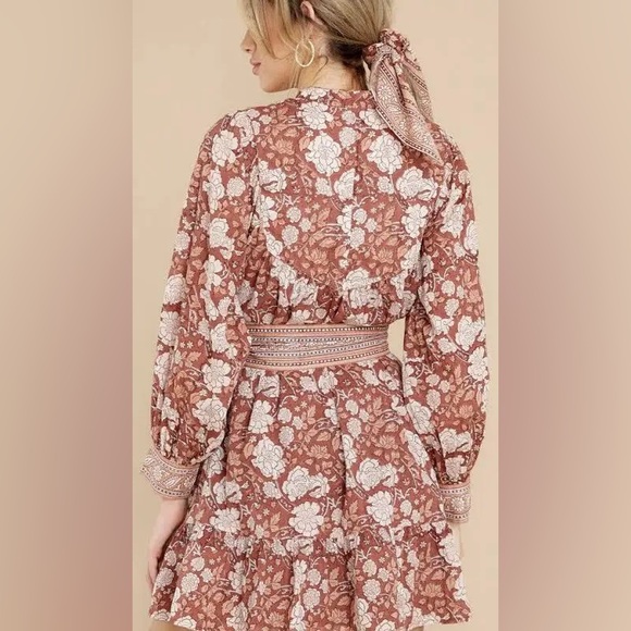 Cleobella Lennox Mini Dress Rhada Block Print Size Small - Picture 8 of 8